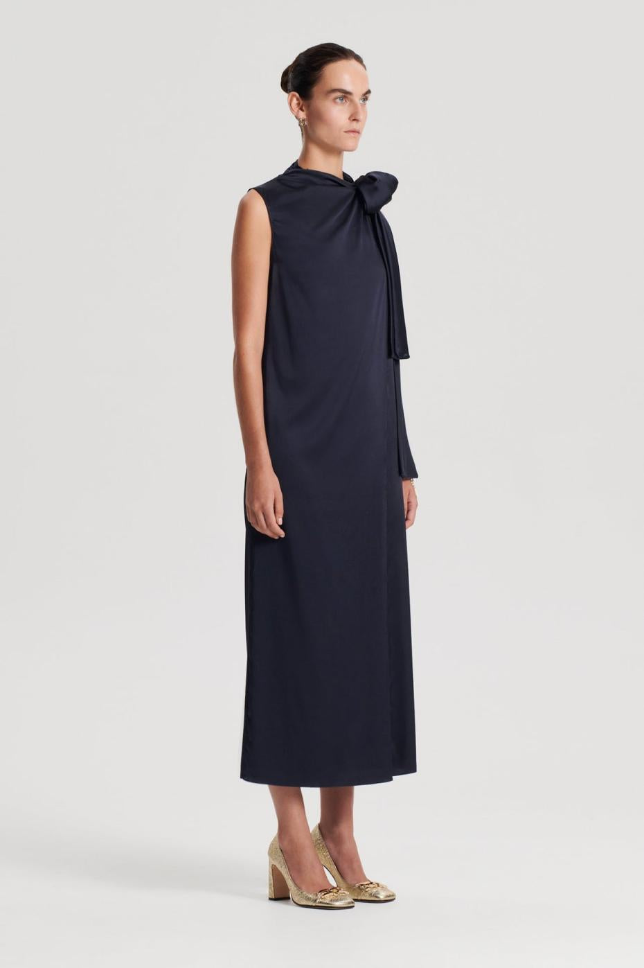Dresses | Women Scanlan Theodore SILK CRAVAT DRESS Navy