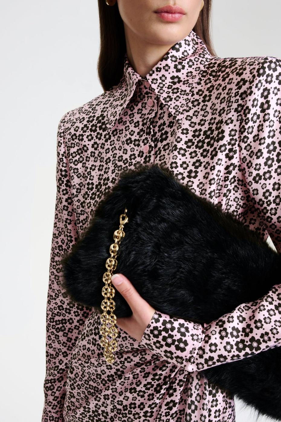 Dresses | Women Scanlan Theodore SILK FLORAL WRAP DRESS Pink/black