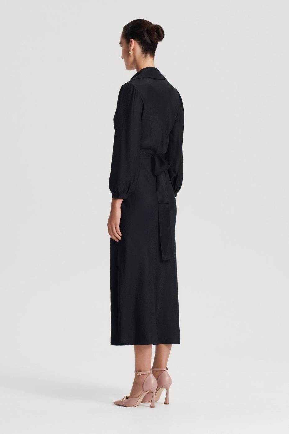 Dresses | Women Scanlan Theodore SILK TURBAN TWIST DRESS Black