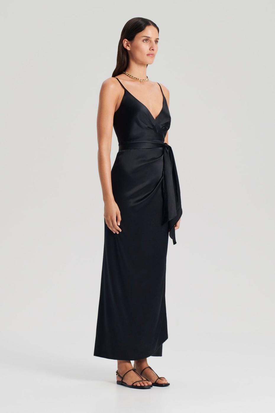 Dresses | Women Scanlan Theodore SILK WRAP DRESS Black