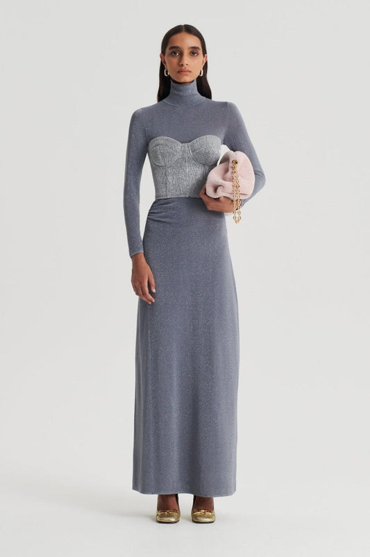 Dresses | Women Scanlan Theodore SPARKLE GATHER DRESS Silver