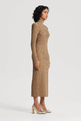 Dresses | Women Scanlan Theodore SPARKLE SCALLOP POLO DRESS Bronze