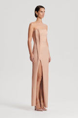 Dresses | Women Scanlan Theodore TINSEL GINGHAM GOWN Rose Gold