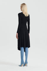 Dresses | Women Scanlan Theodore TINSEL PRINT DRAPE DRESS Black