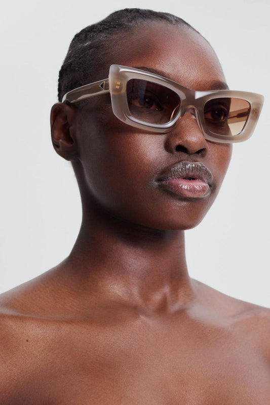 Eyewear | Women Scanlan Theodore ST ANGULAR CAT SUNGLASSES Crystal.grey