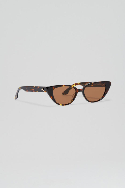 Eyewear | Women Scanlan Theodore ST FELINE OVAL SUNGLASSES Tortshell