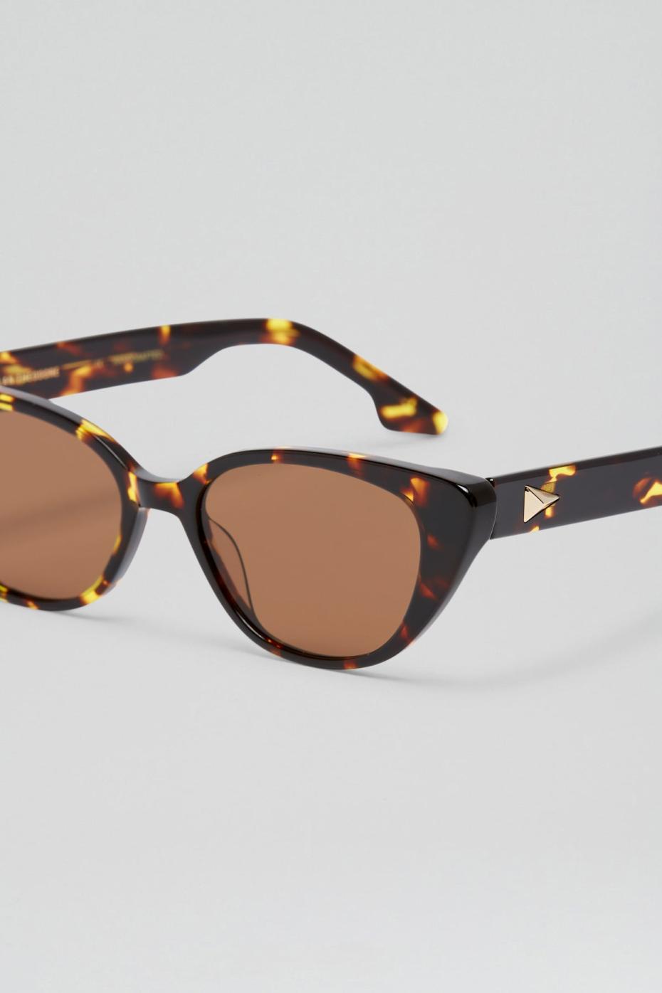 Eyewear | Women Scanlan Theodore ST FELINE OVAL SUNGLASSES Tortshell