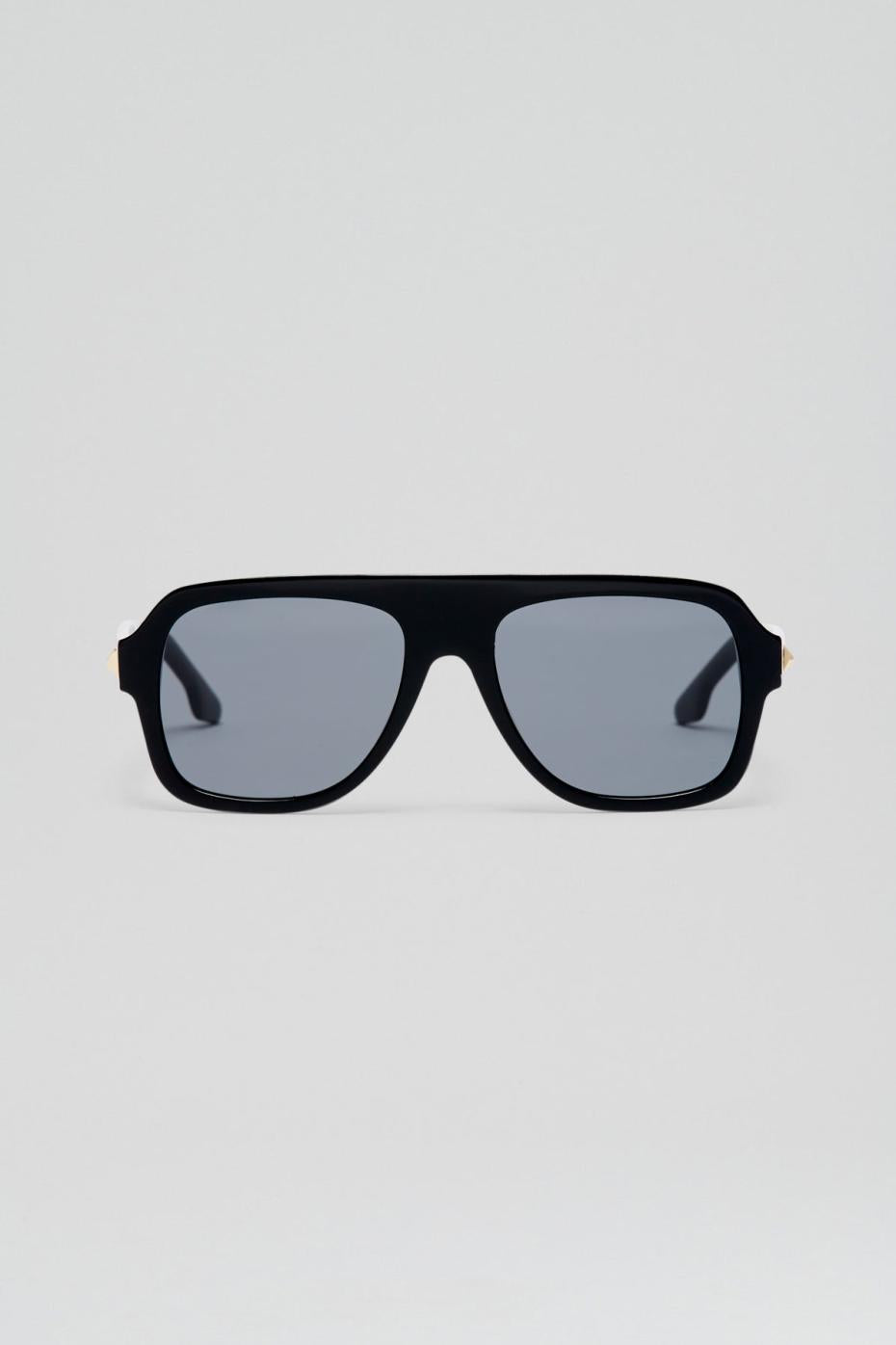 Eyewear | Women Scanlan Theodore ST FLAT TOP AVIATOR SUNGLASSES Black