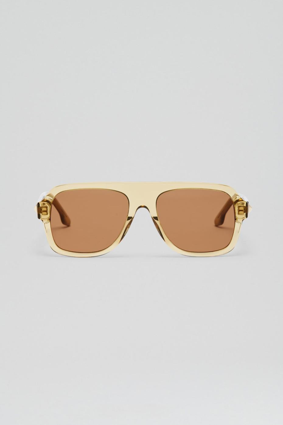 Eyewear | Women Scanlan Theodore ST FLAT TOP AVIATOR SUNGLASSES Sahara