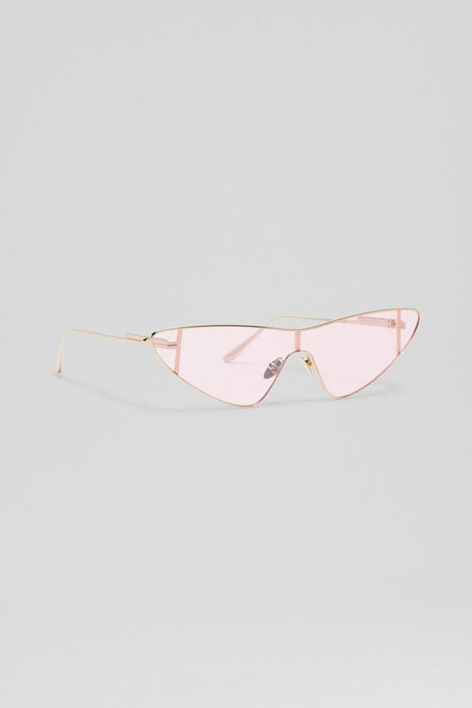 Eyewear | Women Scanlan Theodore ST METAL CAT SHIELD SUNGLASSES Light.gold