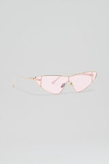 Eyewear | Women Scanlan Theodore ST METAL CAT SHIELD SUNGLASSES Light.gold