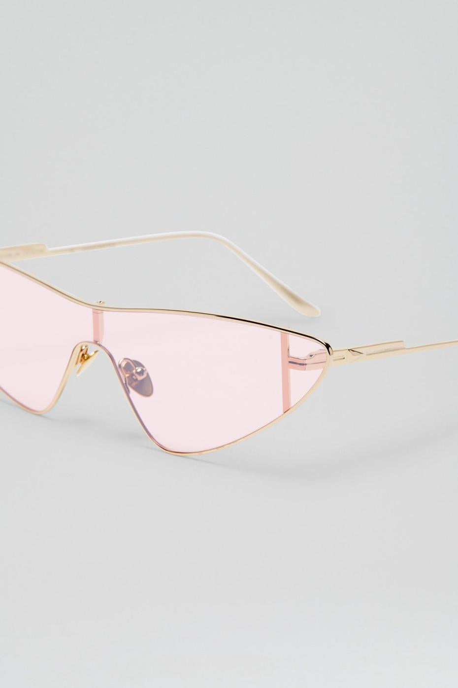 Eyewear | Women Scanlan Theodore ST METAL CAT SHIELD SUNGLASSES Light.gold