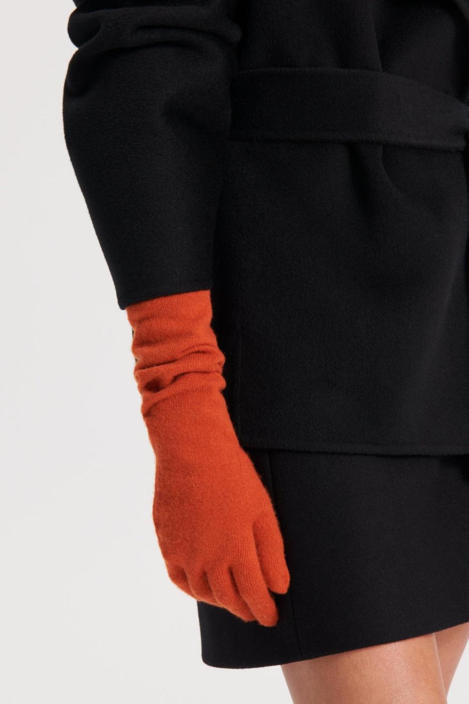Gloves | Women Scanlan Theodore CASHMERE GLOVES Burnt