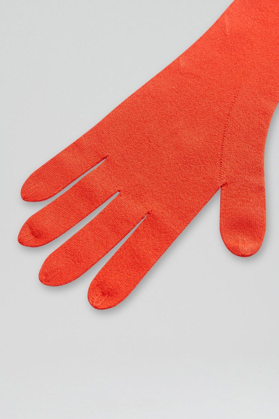 Gloves | Women Scanlan Theodore CREPE KNIT GLOVES Crayon