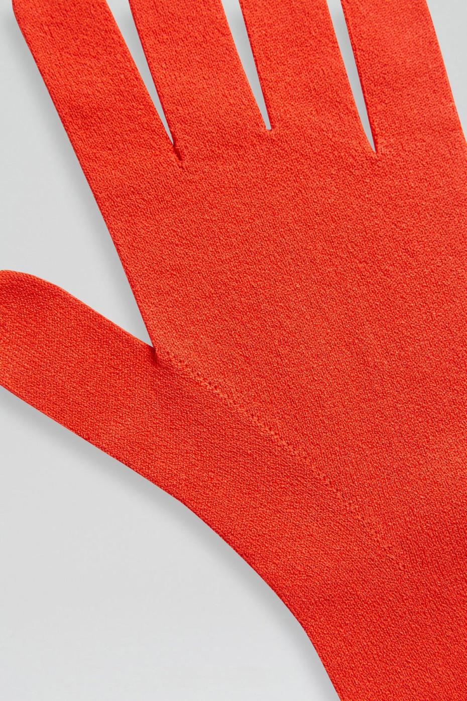 Gloves | Women Scanlan Theodore CREPE KNIT GLOVES Crayon