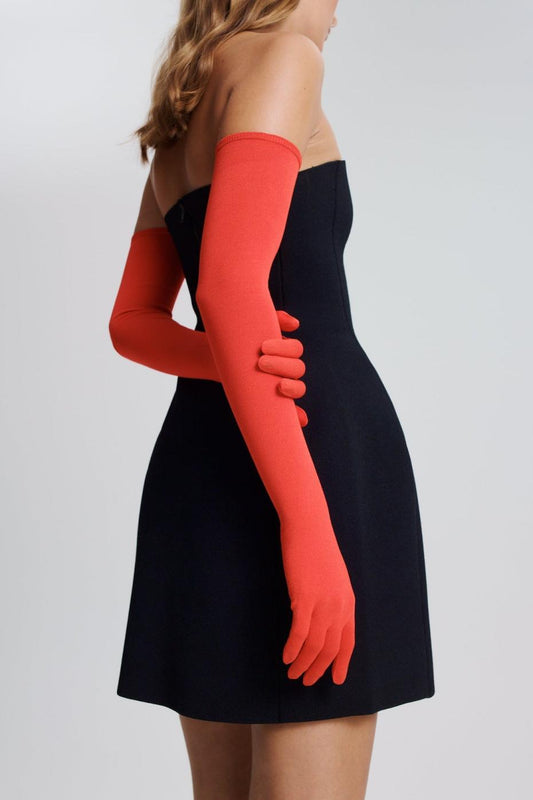 Gloves | Women Scanlan Theodore CREPE KNIT GLOVES Crayon