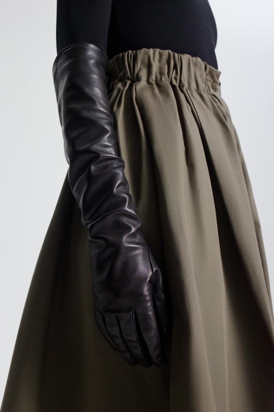 Gloves | Women Scanlan Theodore LEATHER GLOVES Black