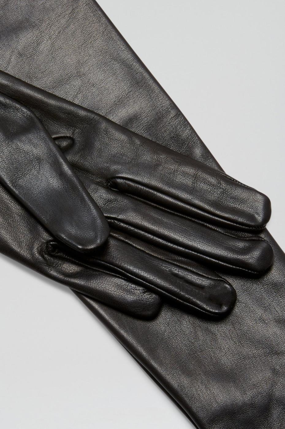 Gloves | Women Scanlan Theodore LEATHER GLOVES Black