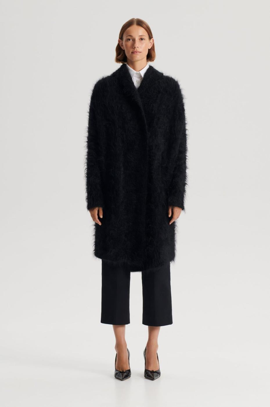 Jackets | Women Scanlan Theodore BRUSHED MOHAIR CARDIGAN 3 Black