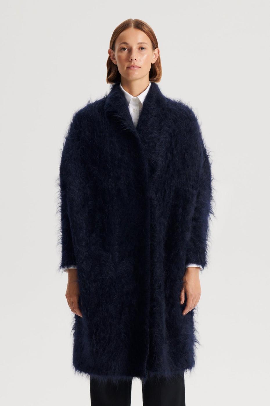 Jackets | Women Scanlan Theodore BRUSHED MOHAIR CARDIGAN 3 Navy