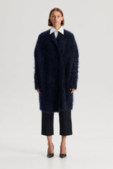 Jackets | Women Scanlan Theodore BRUSHED MOHAIR CARDIGAN 3 Navy