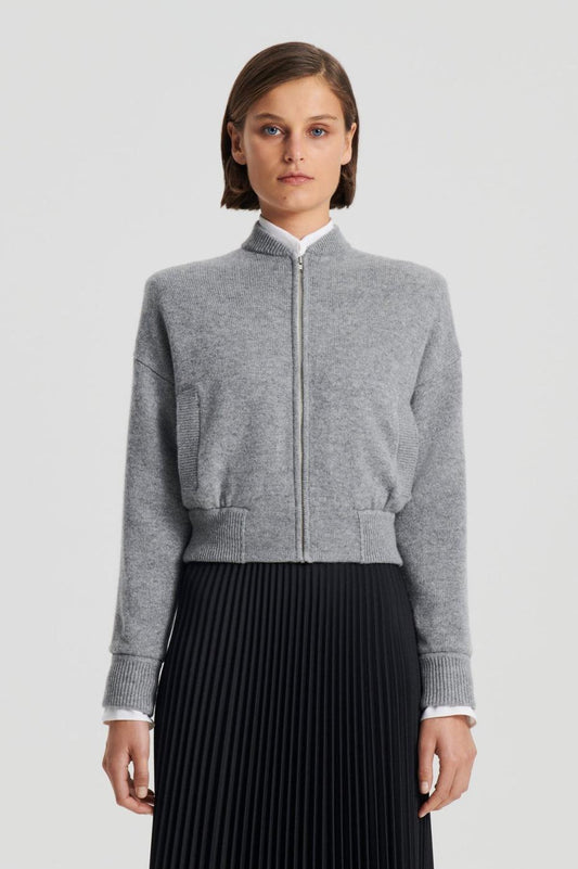 Jackets | Women Scanlan Theodore CASHMERE BOMBER Grey Melange