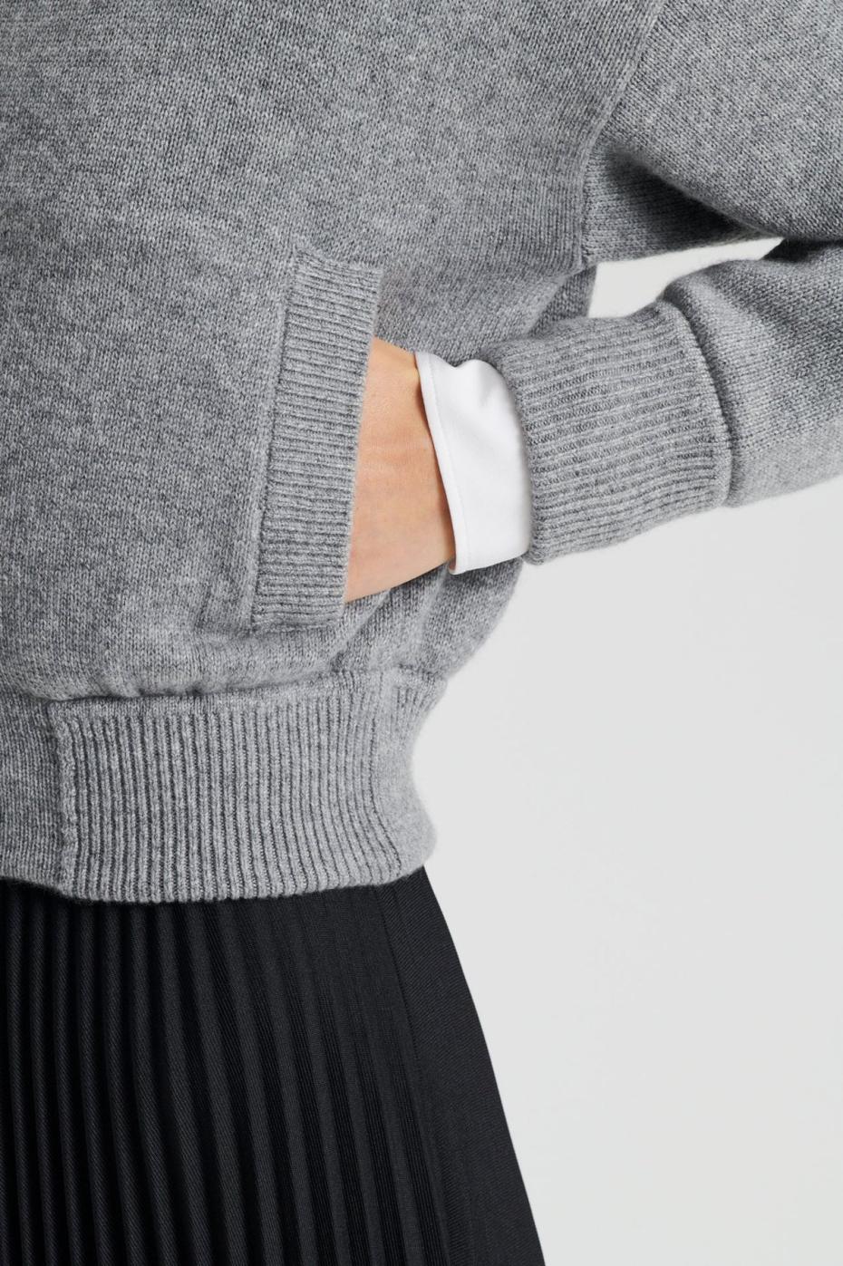 Jackets | Women Scanlan Theodore CASHMERE BOMBER Grey Melange