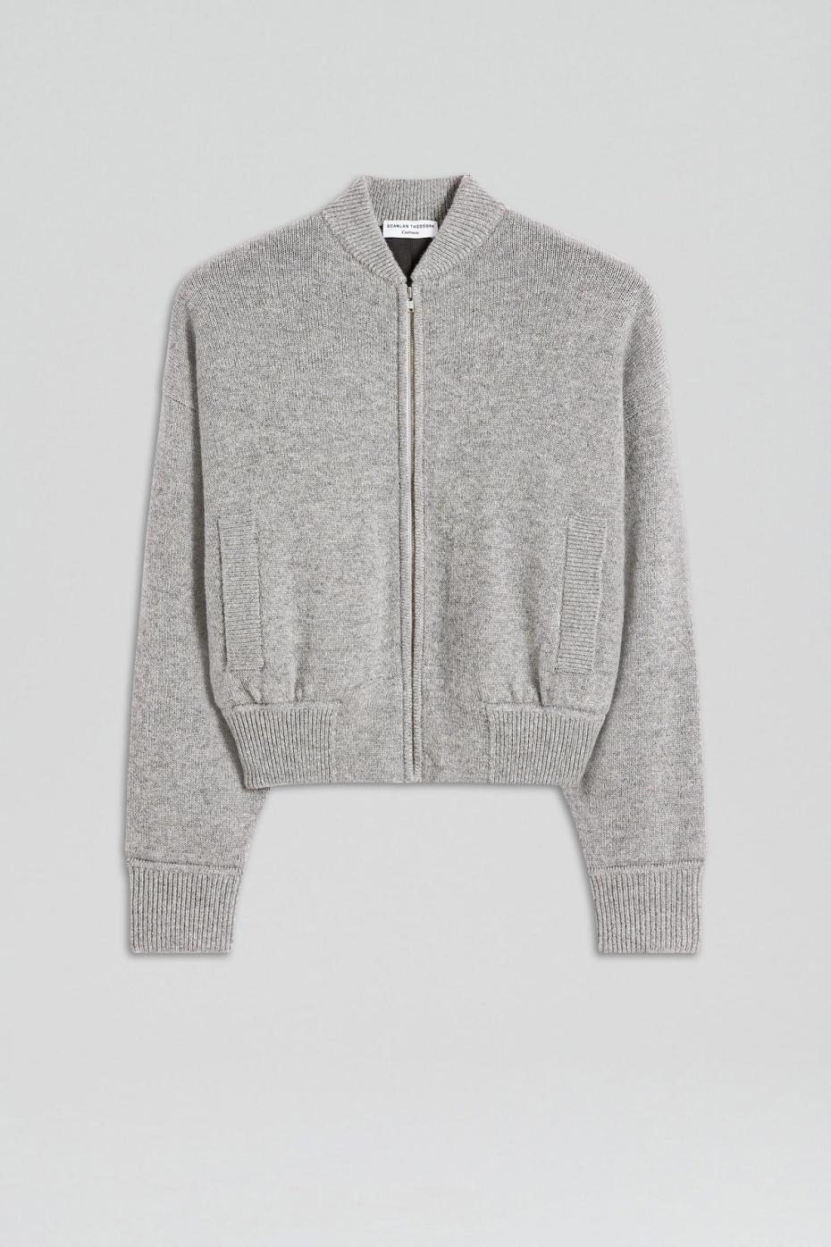 Jackets | Women Scanlan Theodore CASHMERE BOMBER Grey Melange