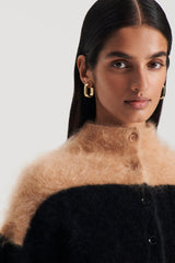 Jackets | Women Scanlan Theodore CASHMERE BRUSHED CARDIGAN Black.camel