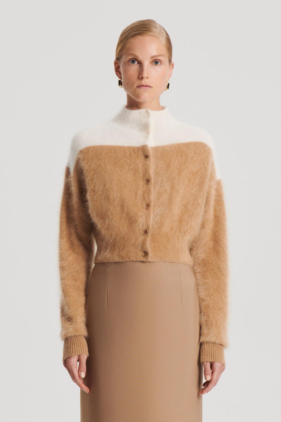 Jackets | Women Scanlan Theodore CASHMERE BRUSHED CARDIGAN Camel.cream