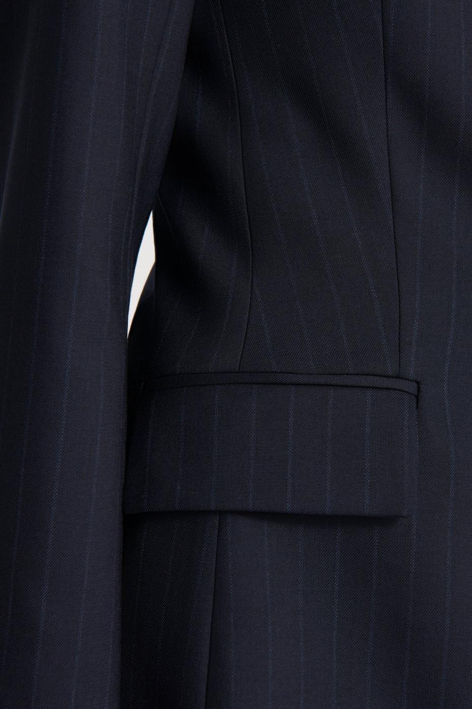 Jackets | Women Scanlan Theodore CHALK STRIPE TAILORED JACKET Navy