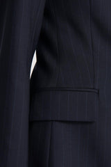 Jackets | Women Scanlan Theodore CHALK STRIPE TAILORED JACKET Navy