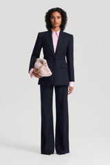Jackets | Women Scanlan Theodore CHALK STRIPE TAILORED JACKET Navy