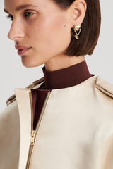 Jackets | Women Scanlan Theodore CONTRAST SATIN COCOON JACKET Gold