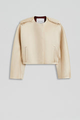 Jackets | Women Scanlan Theodore CONTRAST SATIN COCOON JACKET Gold