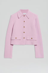 Jackets | Women Scanlan Theodore CREPE KNIT BUTTON JACKET Mauve