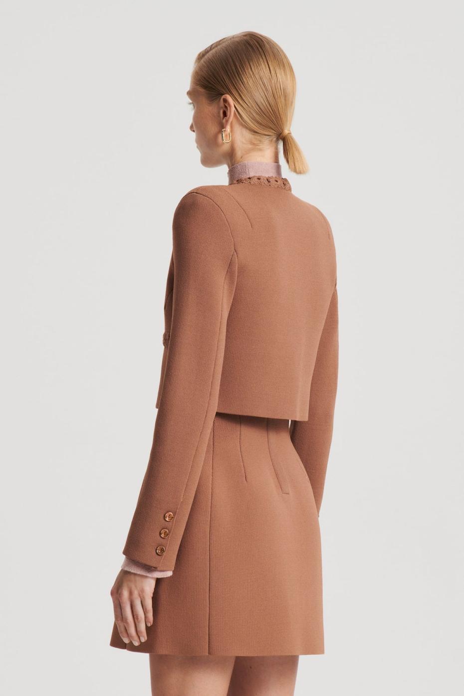 Jackets | Women Scanlan Theodore CREPE KNIT DAISY CROP JACKET Spice