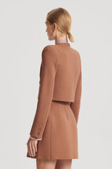 Jackets | Women Scanlan Theodore CREPE KNIT DAISY CROP JACKET Spice