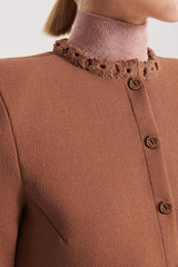 Jackets | Women Scanlan Theodore CREPE KNIT DAISY CROP JACKET Spice