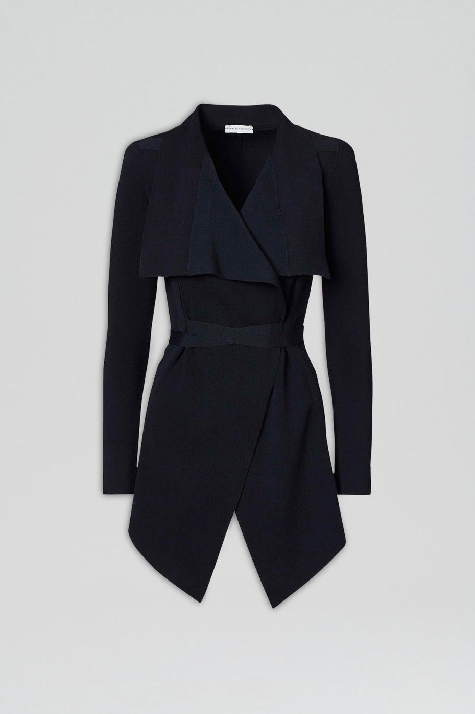 Jackets | Women Scanlan Theodore CREPE KNIT DRAPE FRONT JACKET Navy