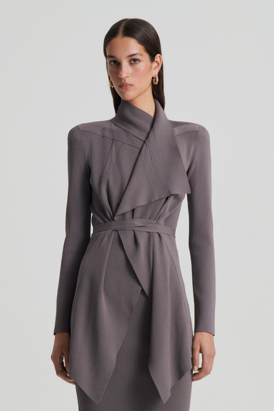 Jackets | Women Scanlan Theodore CREPE KNIT DRAPE FRONT JACKET Torba