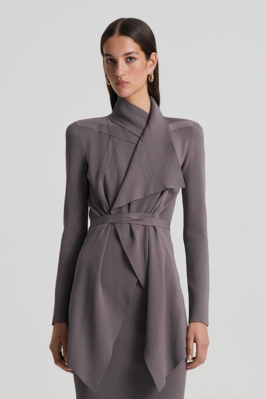 Jackets | Women Scanlan Theodore CREPE KNIT DRAPE FRONT JACKET Torba