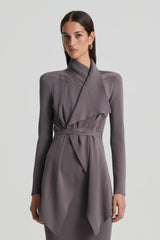 Jackets | Women Scanlan Theodore CREPE KNIT DRAPE FRONT JACKET Torba