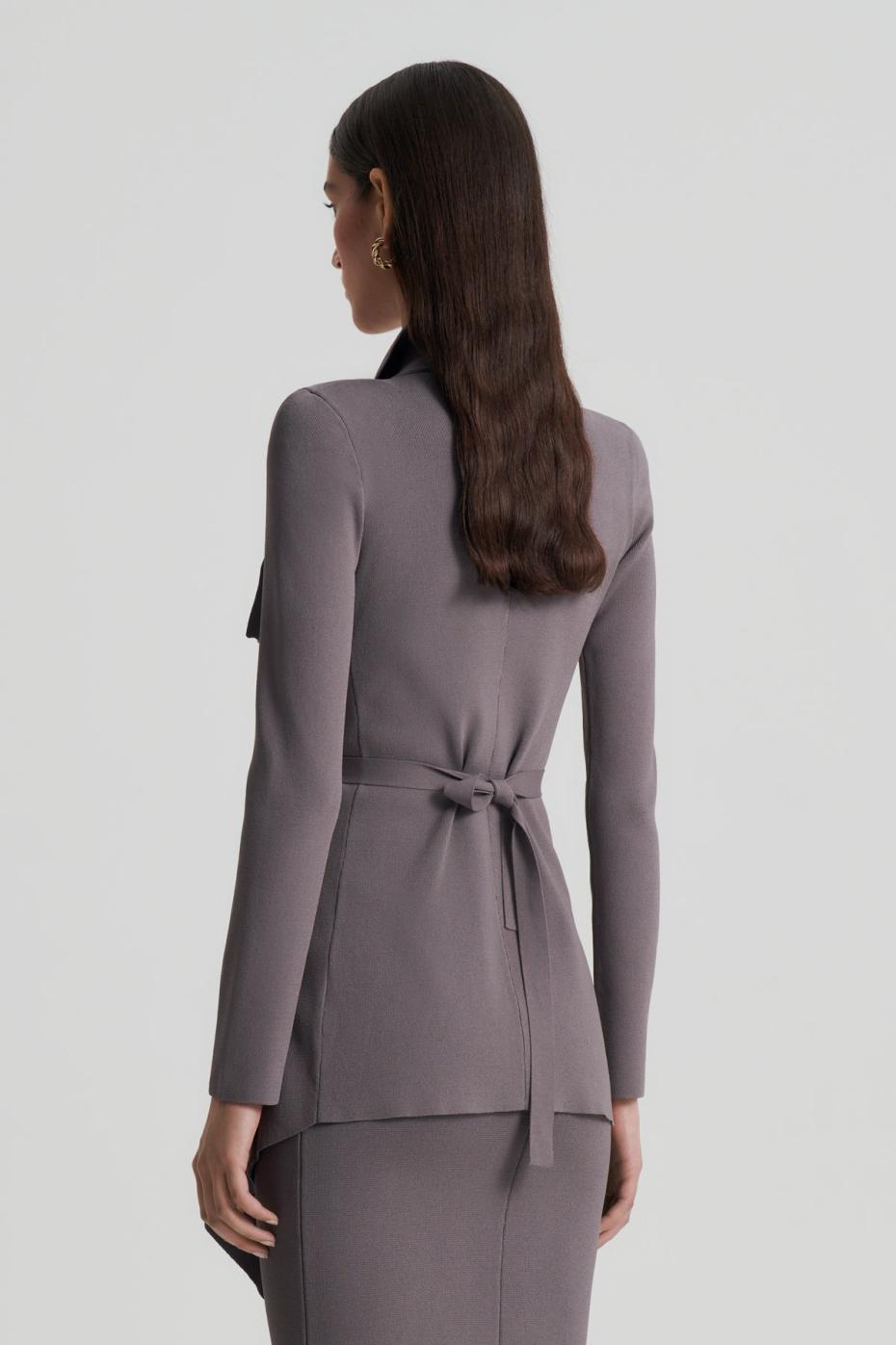 Jackets | Women Scanlan Theodore CREPE KNIT DRAPE FRONT JACKET Torba