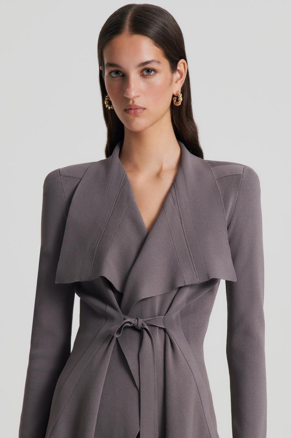 Jackets | Women Scanlan Theodore CREPE KNIT DRAPE FRONT JACKET Torba