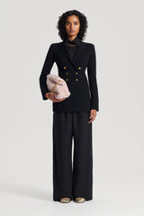 Jackets | Women Scanlan Theodore CREPE KNIT GOLD BUTTON JACKET Black