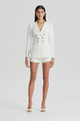 Jackets | Women Scanlan Theodore CREPE KNIT GOLD BUTTON JACKET Cream