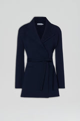 Jackets | Women Scanlan Theodore CREPE KNIT LOOSE TAILORED JACKET Navy