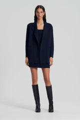 Jackets | Women Scanlan Theodore CREPE KNIT LOOSE TAILORED JACKET Navy
