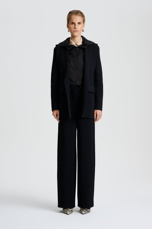 Jackets | Women Scanlan Theodore CREPE KNIT TAILORED BLAZER Black